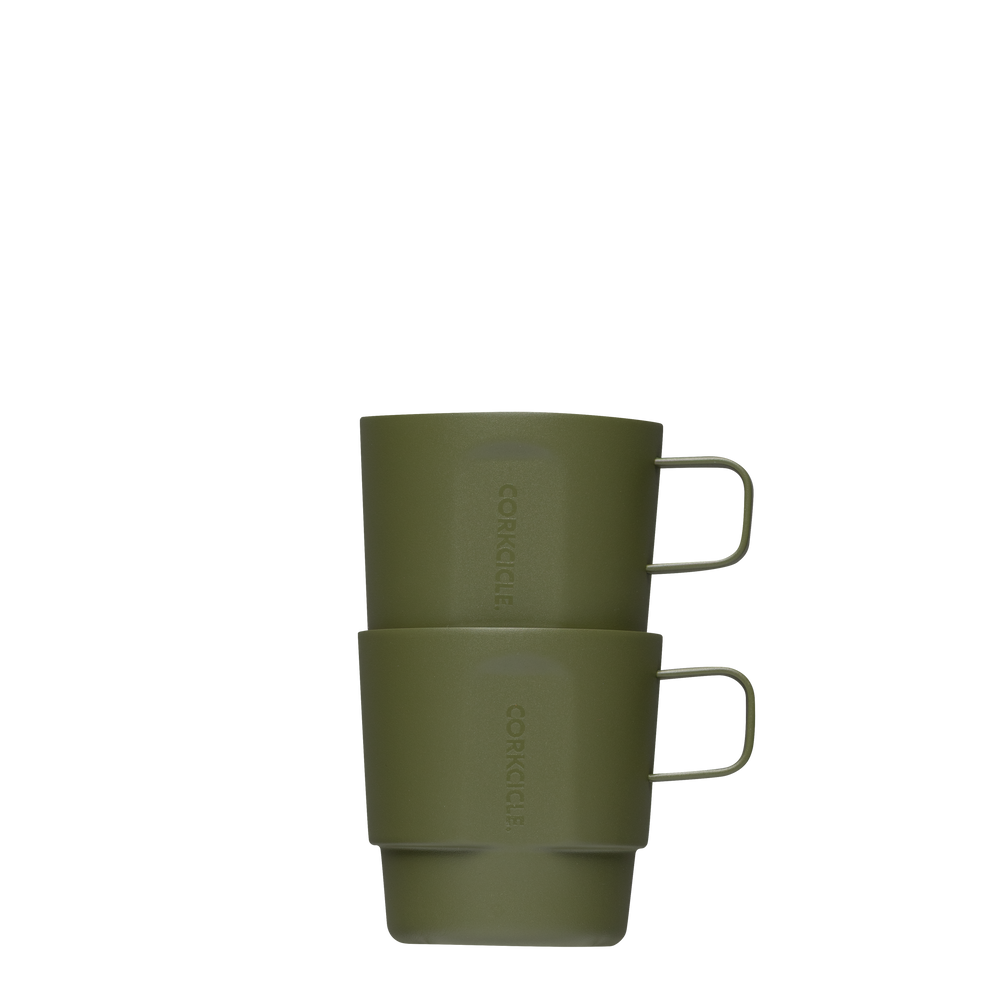 Cafe Stacker Set (2) - Clean Daily Carry - 6oz / Olive